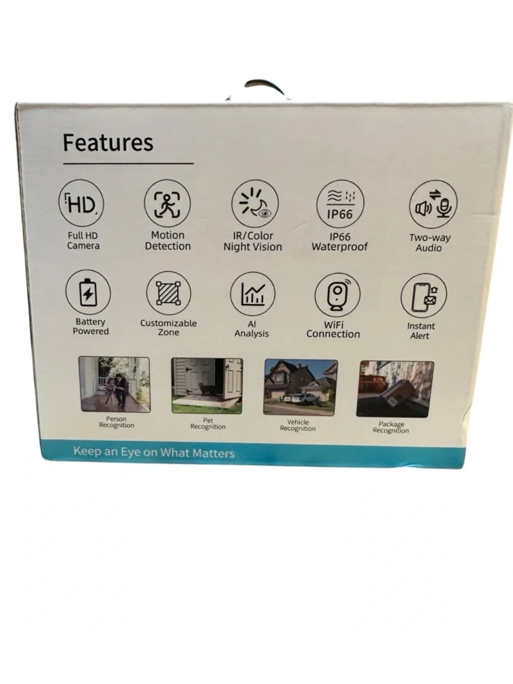 Set of 2 HD Wireless 2Way Audio Security Camera Indoor/Outdoor Smart Battery Cam